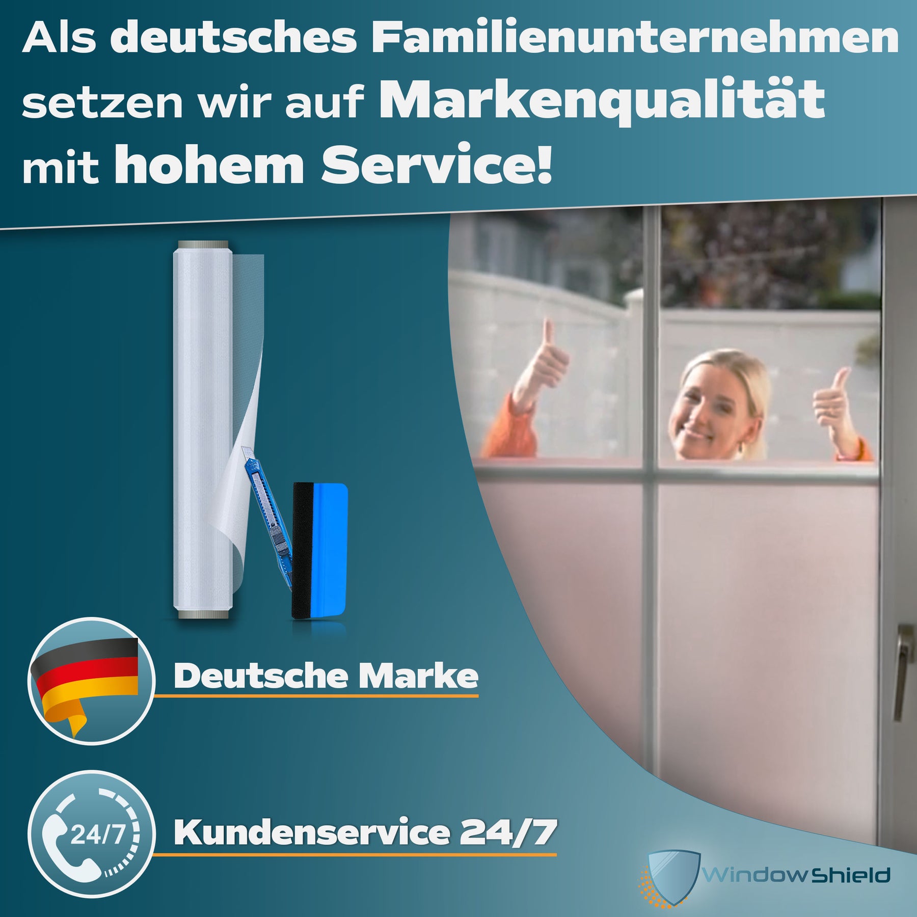 Sichtschutzfolie montage
