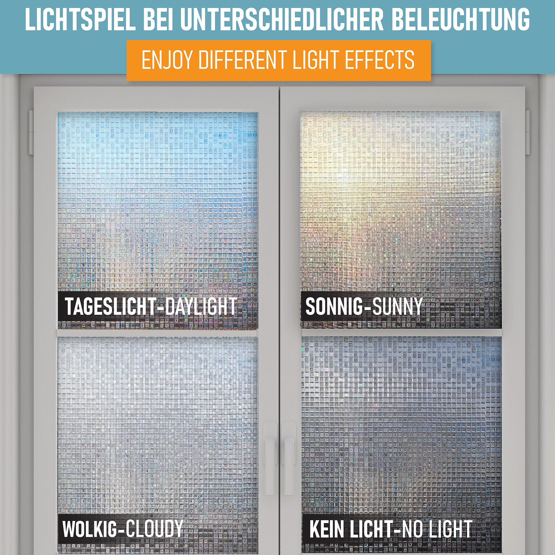 Sichtschutzfolie mit Muster